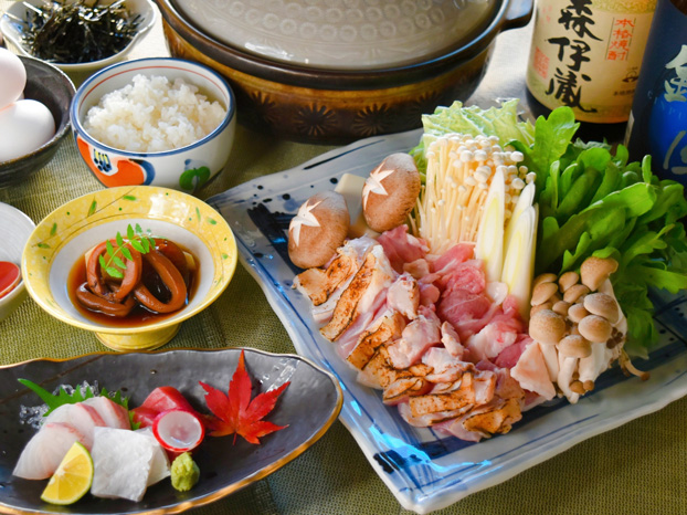 地鶏鍋／地鶏の水炊きコース